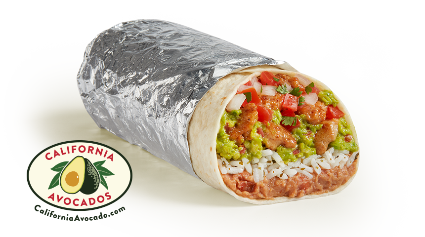 Epic Grilled Chicken Fresh Guacamole Burrito